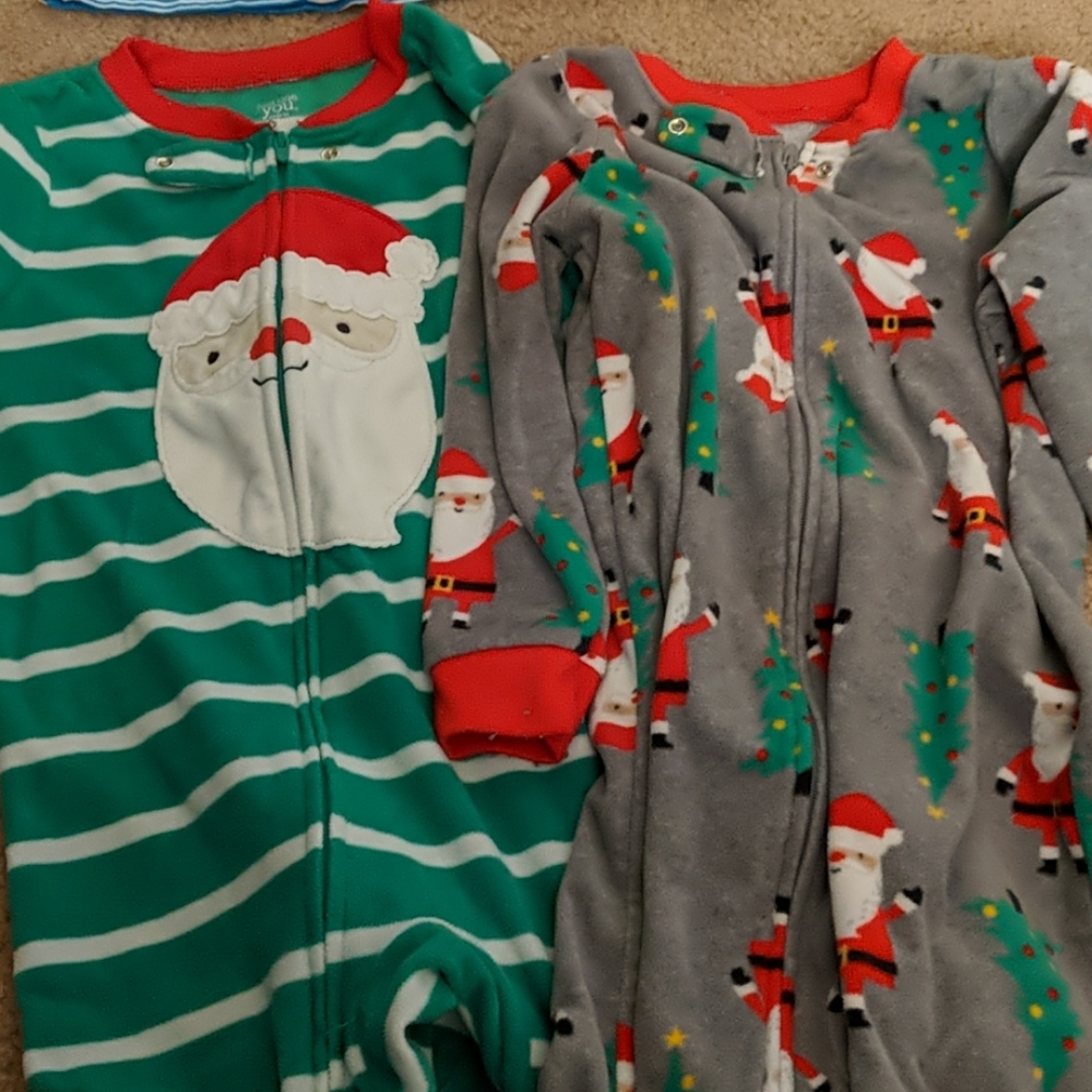 Toddler Christmas footie Pajamas 4T